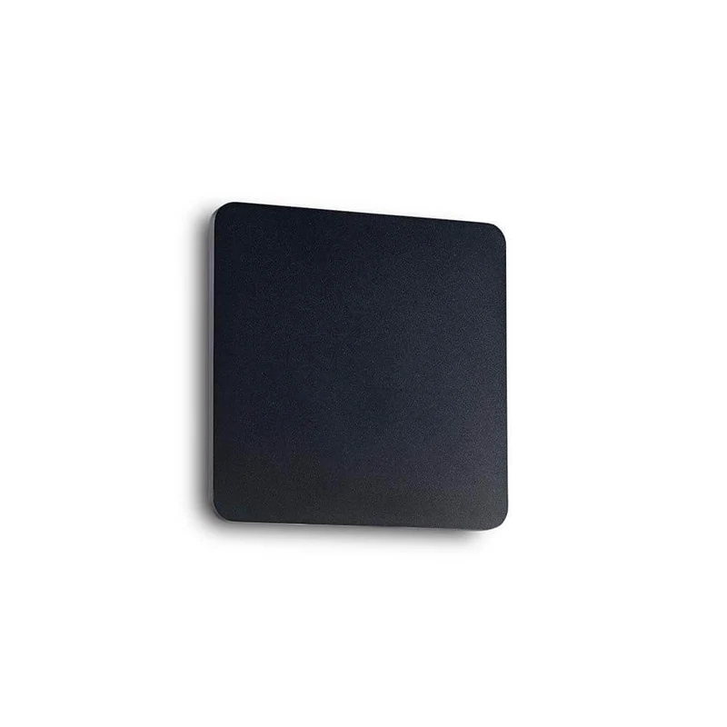 LED Wandleuchte Cover Quadratisch Klein Schwarz
