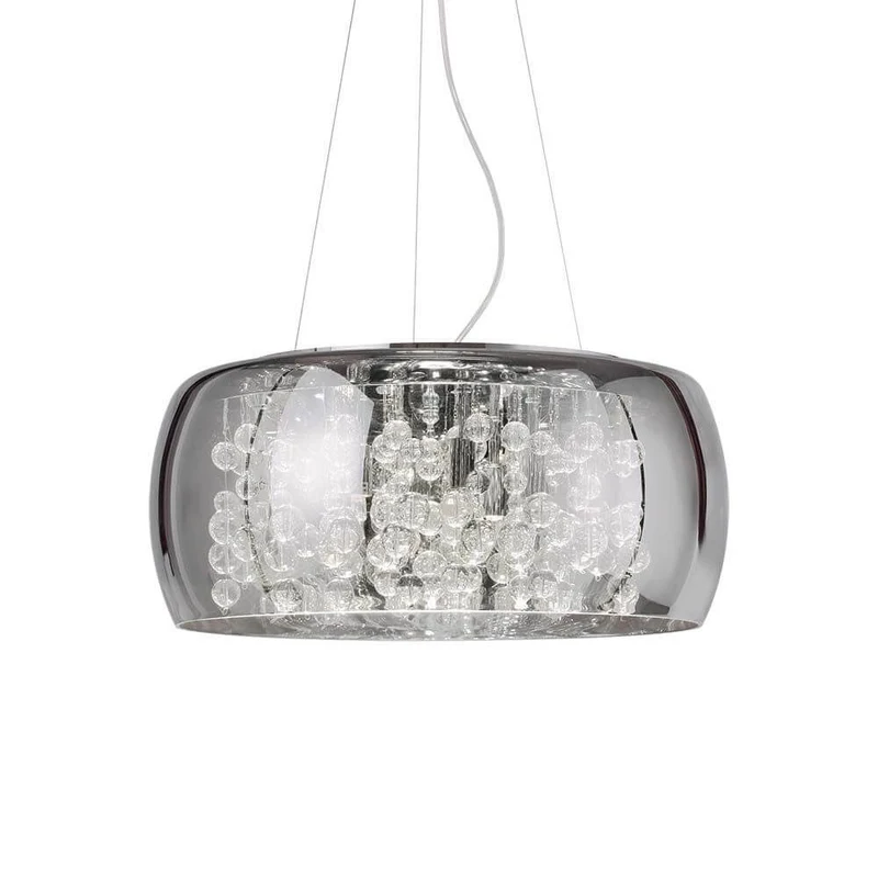 Pendelleuchte Audi-80 8-flg. Rauchfarben