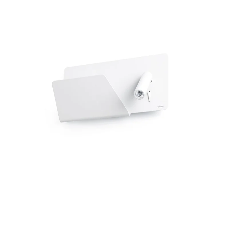 USB Wandleuchte SUAU mit linken LED-Lesespot Weiß