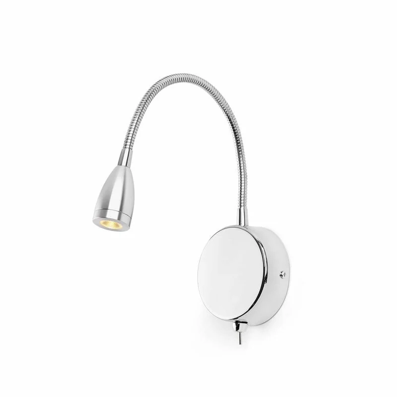 LED Leseleuchte LOKE 3W 3000K Chrom