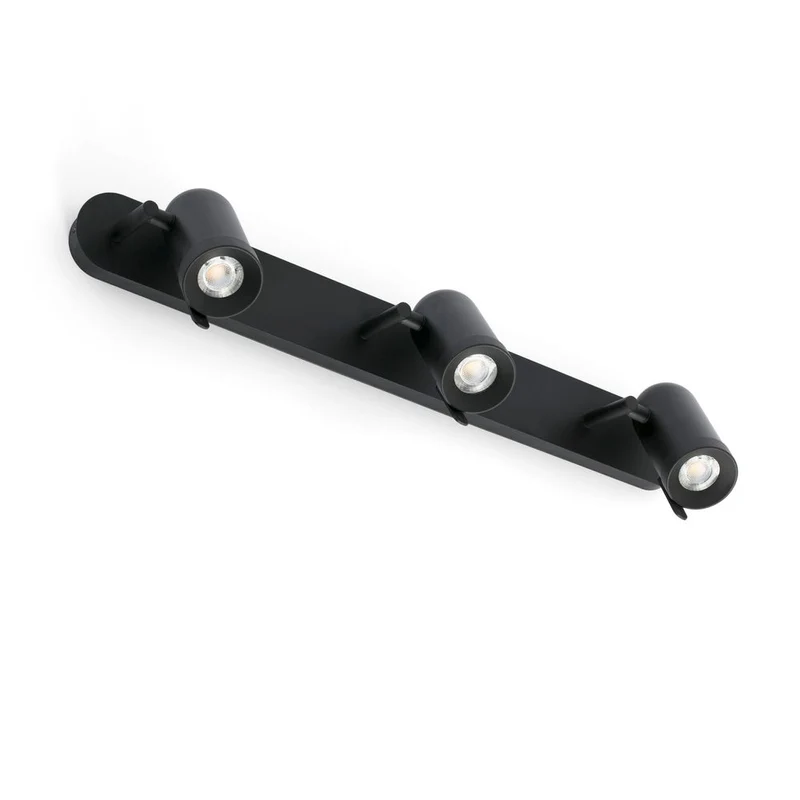 Wandlampe ORLEANS 3-flammig Schwarz
