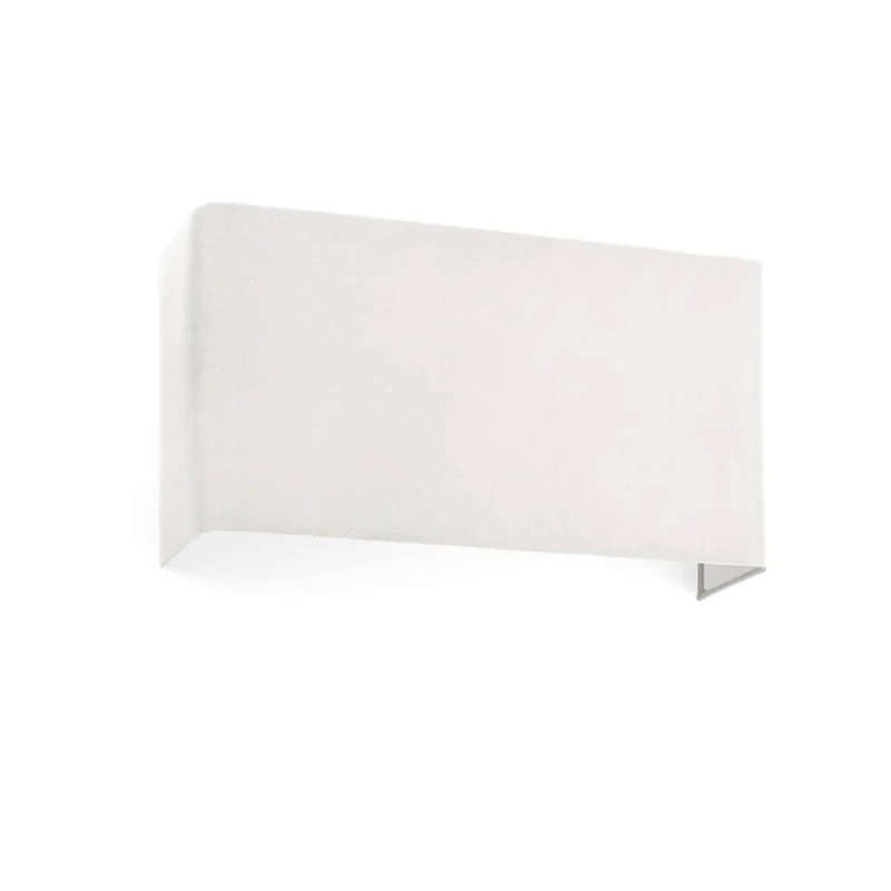 Stoff-Wandlampe COTTON Rechteckig Beige