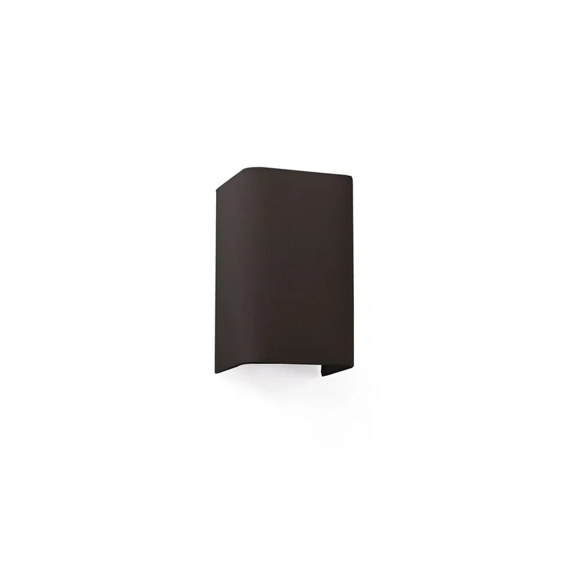 Stoff-Wandleuchte COTTON Eckig Schwarz