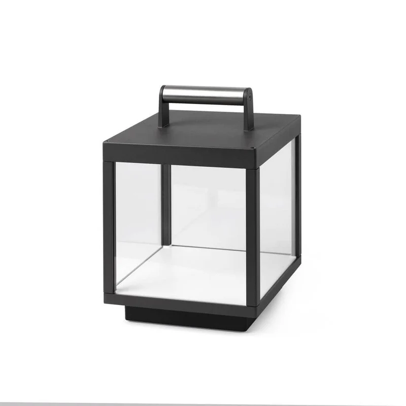 LED Akku Tisch- & Bodenlampe KERALA IP54 Dunkelgrau