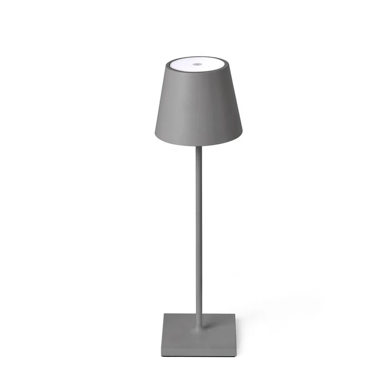LED Außen-Tischleuchte mit Akku TOC IP54 Grau