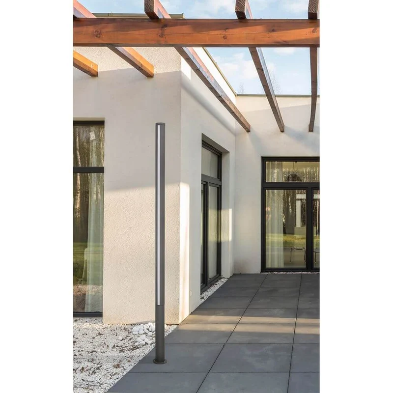 LED Wegeleuchte GROP-3 200cm IP54 Dunkelgrau
