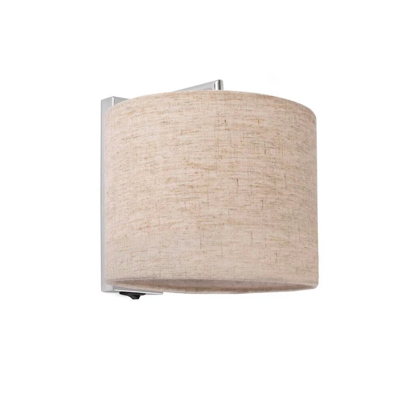 Wandleuchte SAHARA mit Schirm Chrom