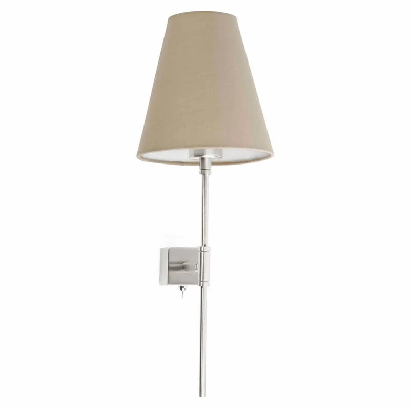 Wandleuchte SABANA Nickel-Matt, Beige