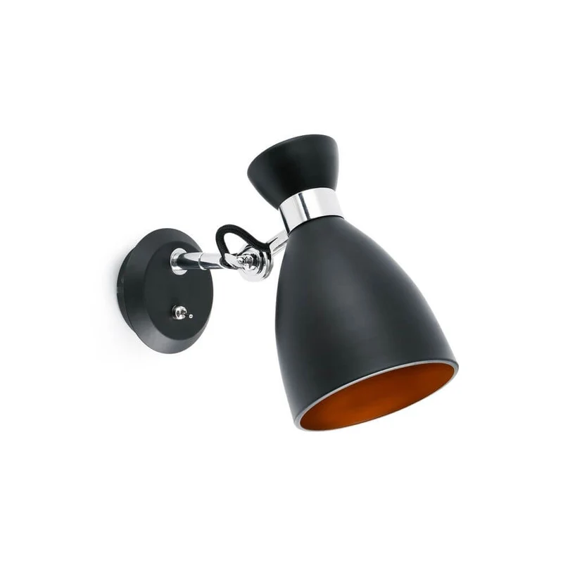 Wandlampe RETRO Schwarz