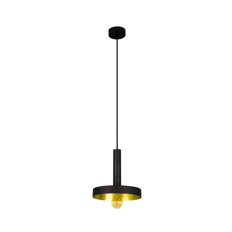 Pendelleuchte WHIZZ Schwarz, Goldfarben