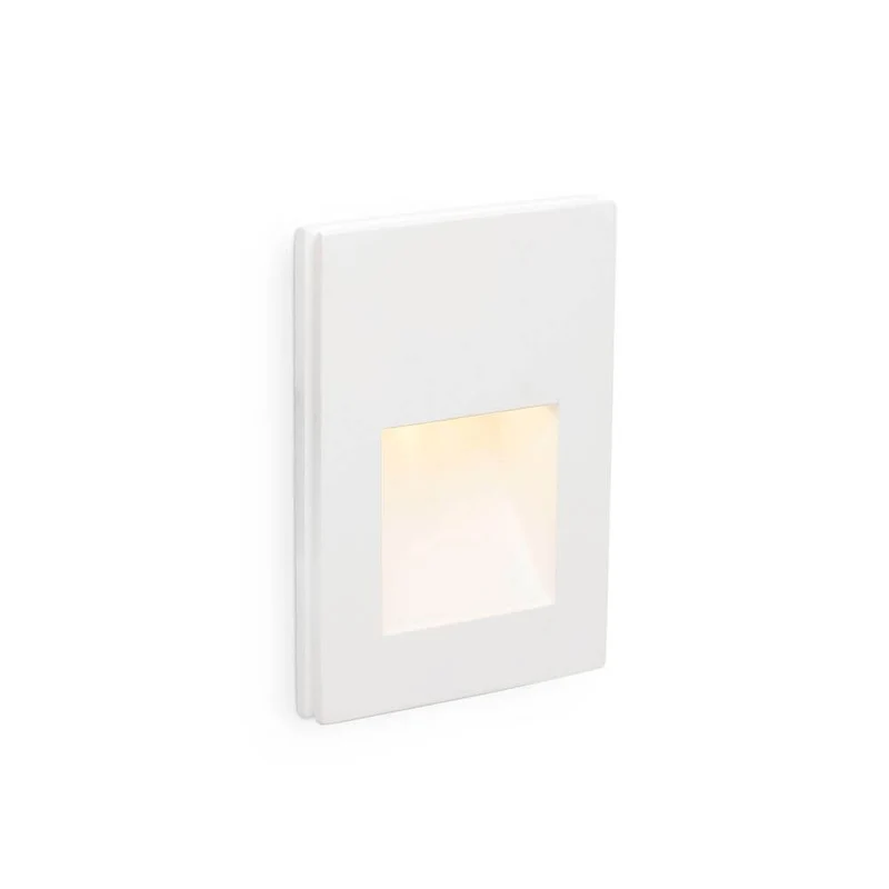 LED Wandeinbaulampe PLAS-3 1W 3000K Weiß