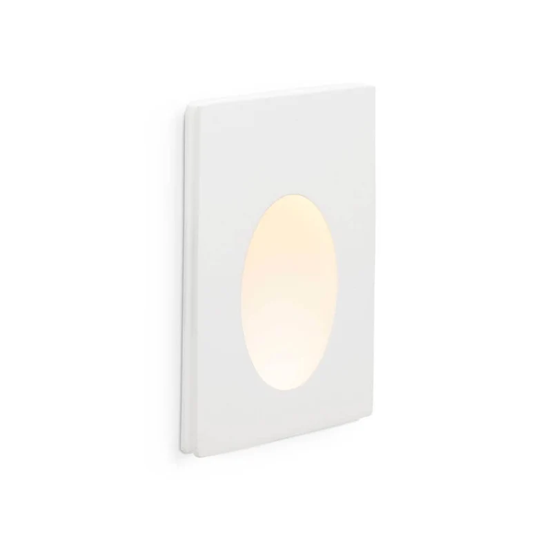 LED Wand-Einbauleuchte PLAS-1 1W 3000K Weiß