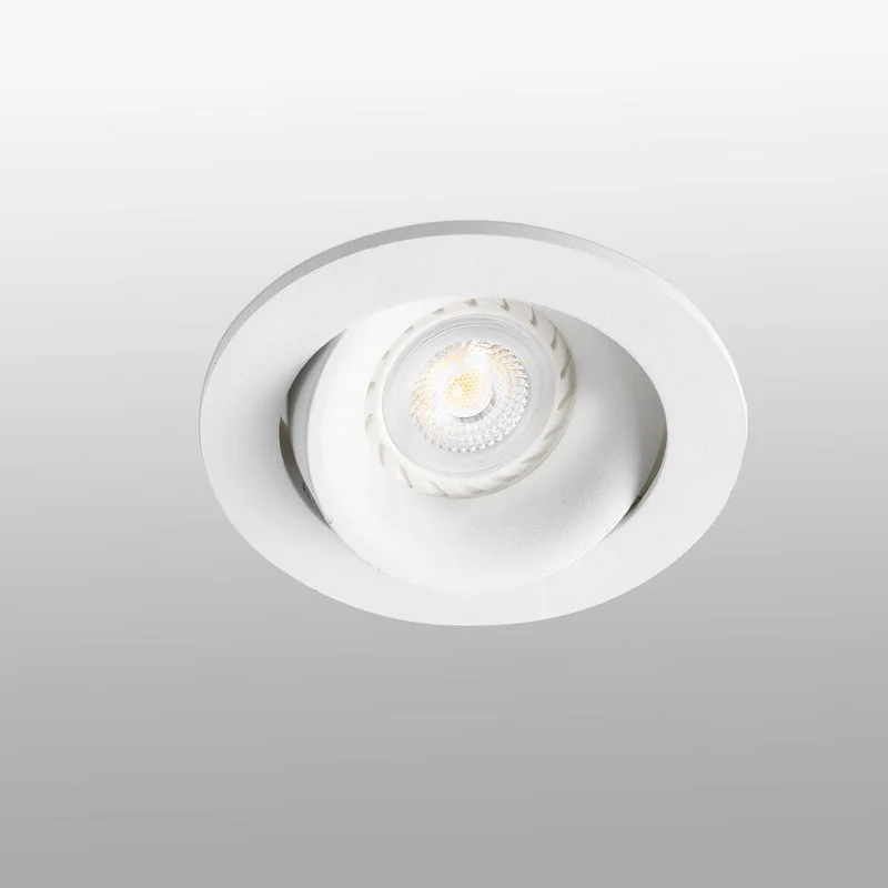 Verstellbare Einbaulampe ARGÓN GU10 Weiß