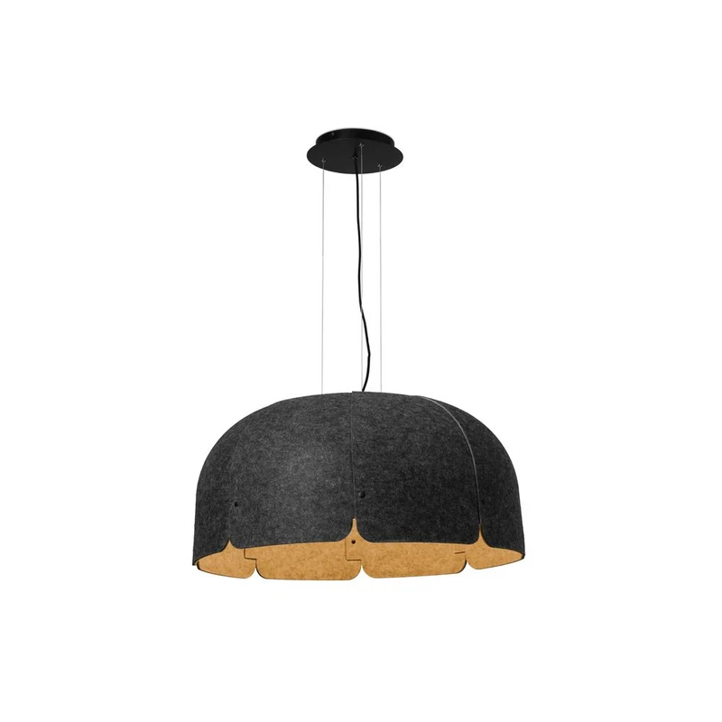LED Pendelleuchte MUTE Dunkelgrau, Braun