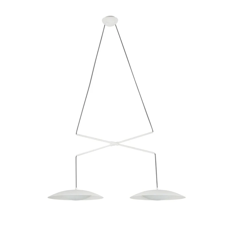 LED Pendelleuchte SLIM DOUBLE Weiß