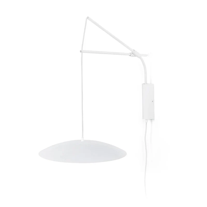 LED Wandleuchte Leseleuchte Ø 40cm Weiß
