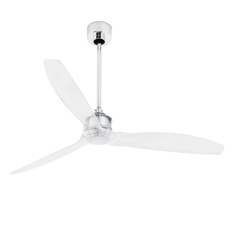 Deckenventilator JUST FAN Ø 128 Chrom, Transparent