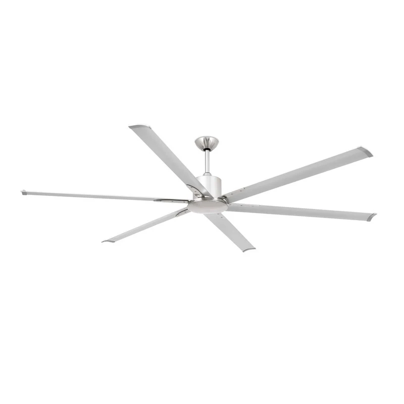 Deckenventilator ANDROS Ø 215 6 Flügel Nickel-Matt, Aluminium