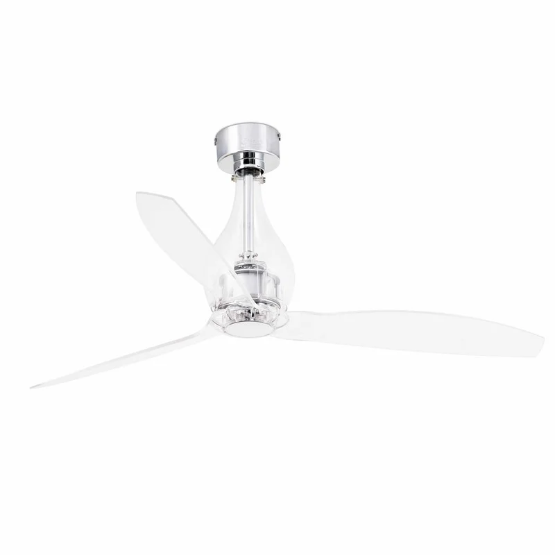 Deckenventilator MINI ETERFAN Ø 128cm Chrom, Transparent