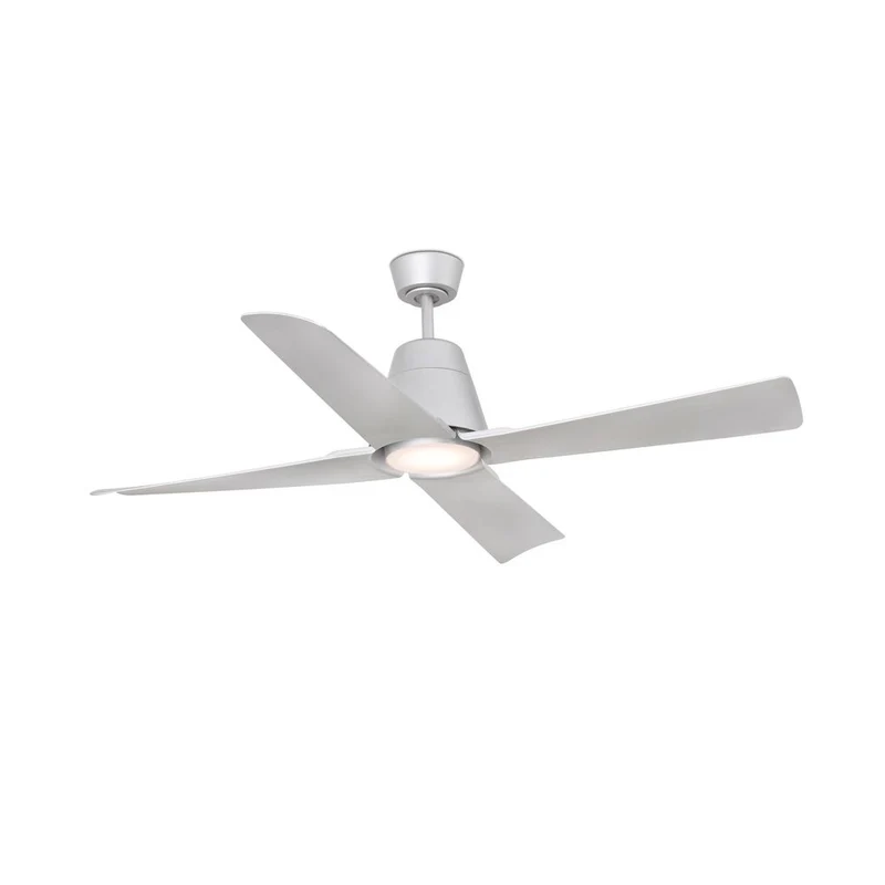 LED Deckenventilator TYPHOON DC Ø 130cm 4 Flügel IP44 Grau