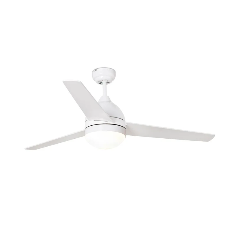 Deckenventilator Tabarca Ø 132cm 3 Flügel 2-flammig Weiß-Ahorn