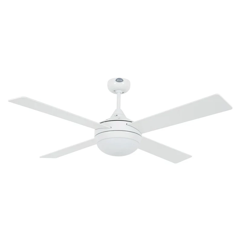 Deckenventilator ICARIA Ø 132cm 4 Flügel 2-flammig Weiß