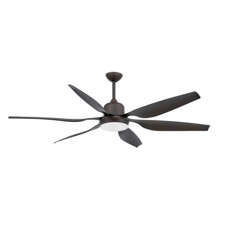 Deckenventilator TILOS Ø 168cm 2-flammig Dunkelbraun