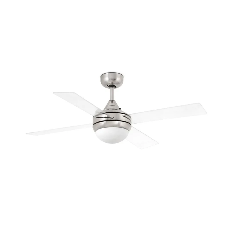 Deckenventilator MINI ICARIA Ø 106cm Nickel-Satin, Transparent