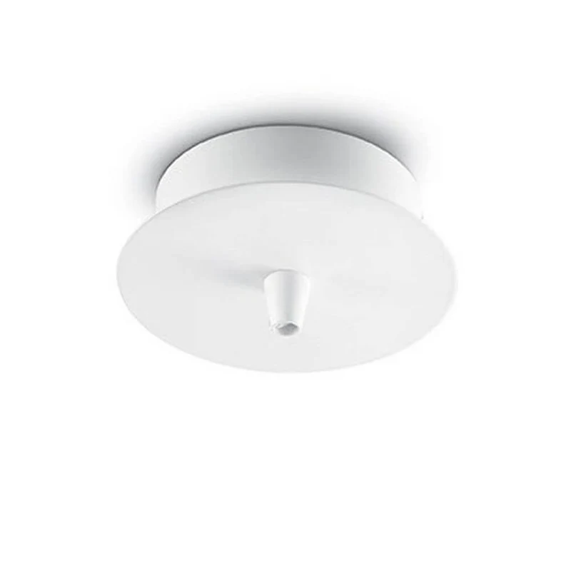 Baldachin Rosone Metallo 1 Luce Weiß