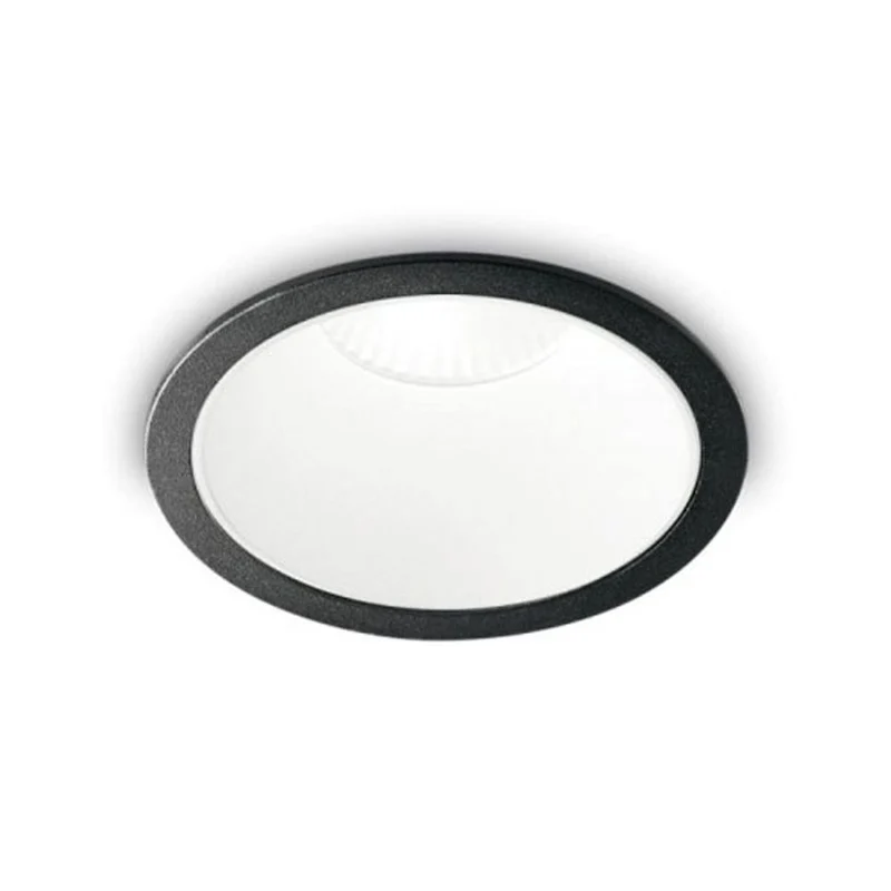 LED Einbaulampe Game Round Schwarz, Weiß