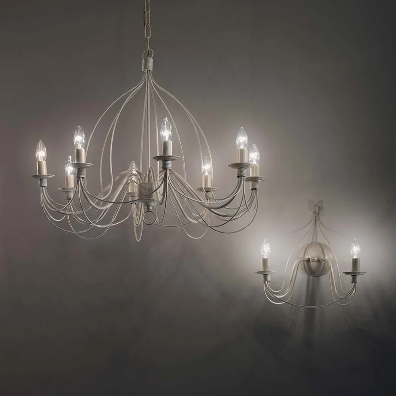 Hängeleuchte Corte Sp8 Weiß Antico