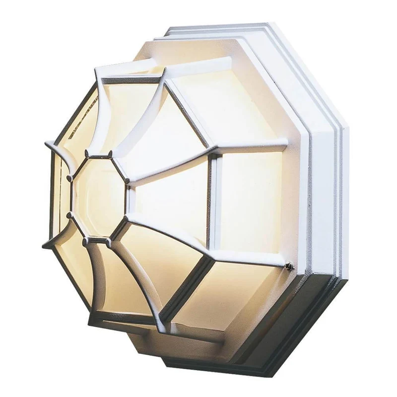 Roof Außen-Wandleuchte Weiß, gefrostetes Acrylglas