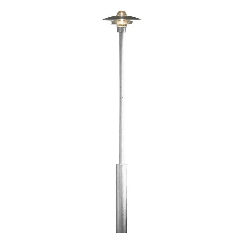Modena Standleuchte galvanisierter Stahl, klares Glas