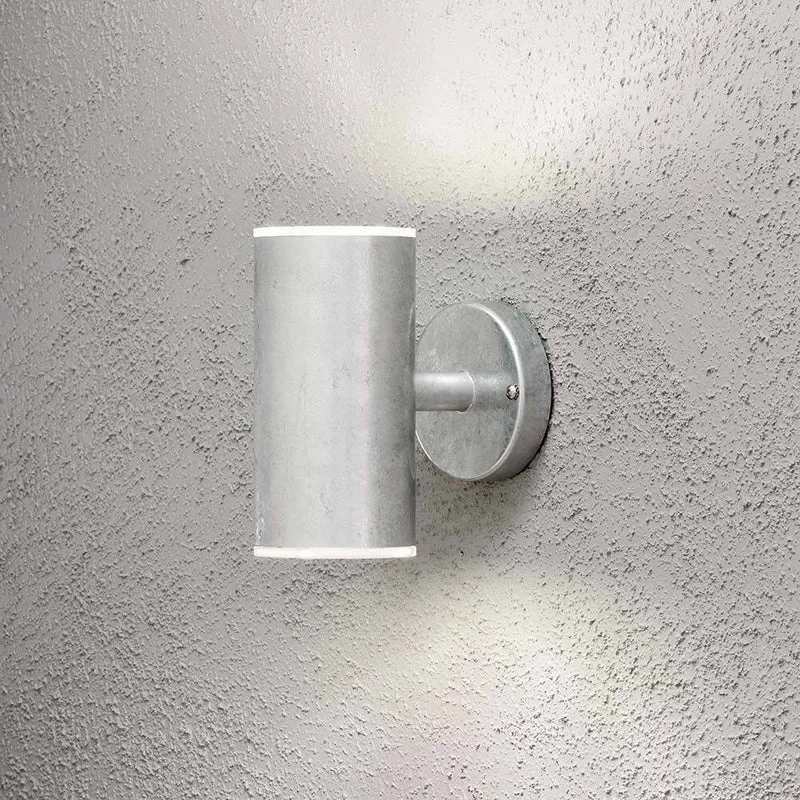 Ull LED Außen-Wandleuchte 3000K galvanisierter Stahl, Glas