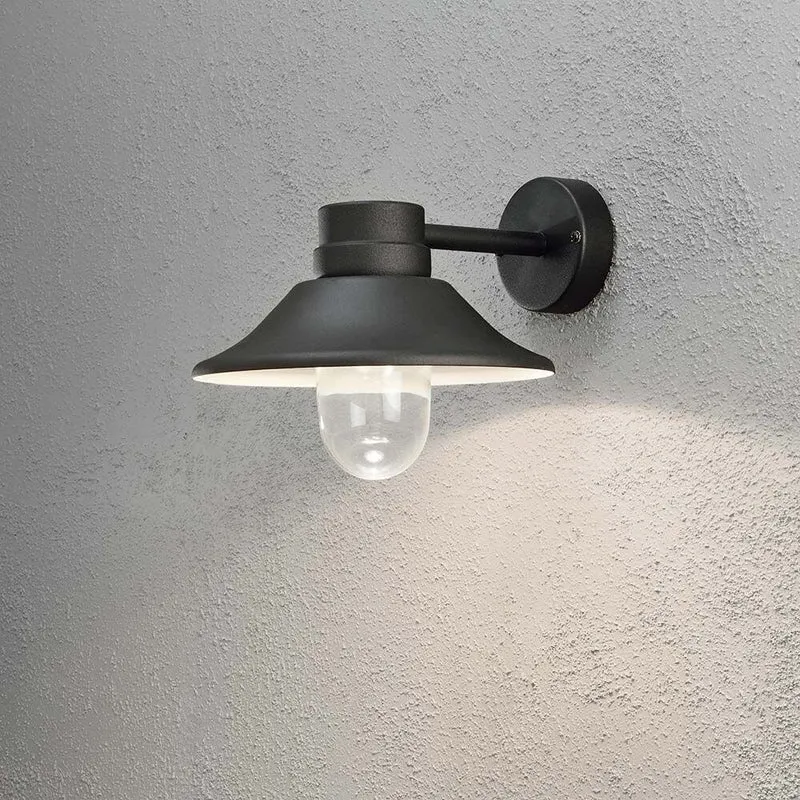 Vega LED Außen-Wandleuchte 700lm , 3000K Schwarz, klares Glas