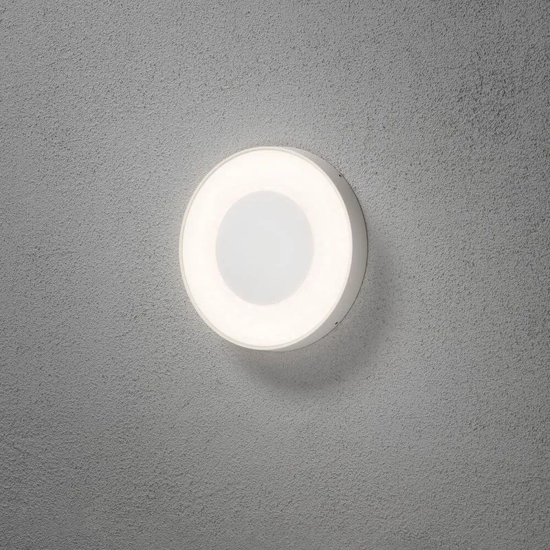 Carrara LED Außenwand- & Deckenlampe Ø 27cm CCT Weiß