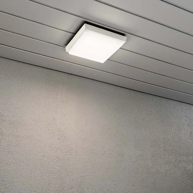 Cesena LED Außen Wand- & Deckenlampe Eckig Weiß