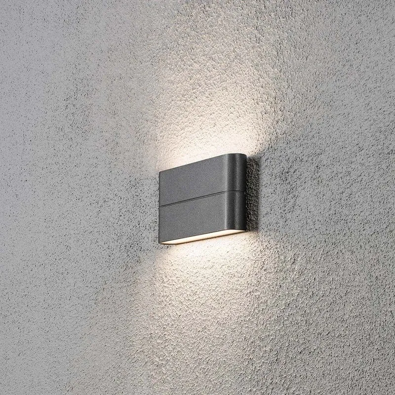 Chieri LED Außen-Wandleuchte Anthrazit, opales Acrylglas
