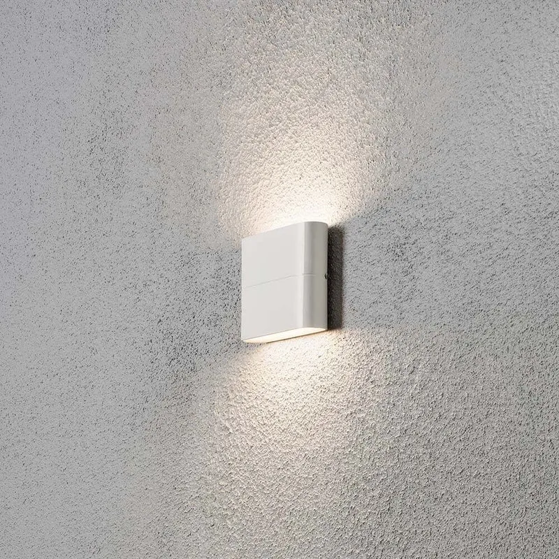 Chieri LED Außen-Wandleuchte Weiß, opales Acrylglas