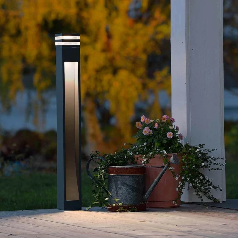 Massa LED Wegeleuchte Anthrazit, klares Acrylglas