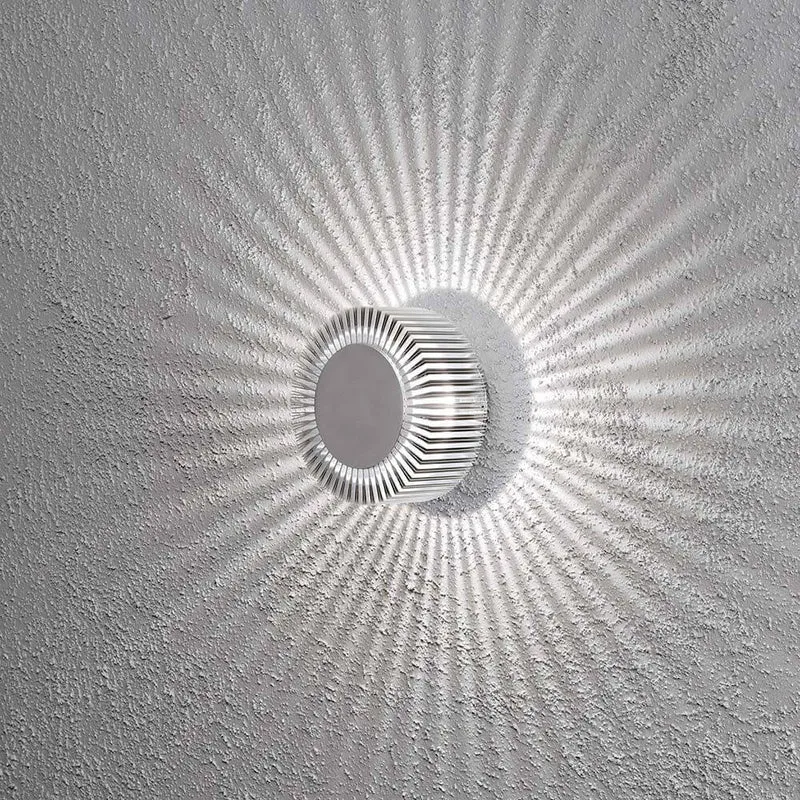 Monza LED Effekt Außen-Wandleuchte massives Aluminium