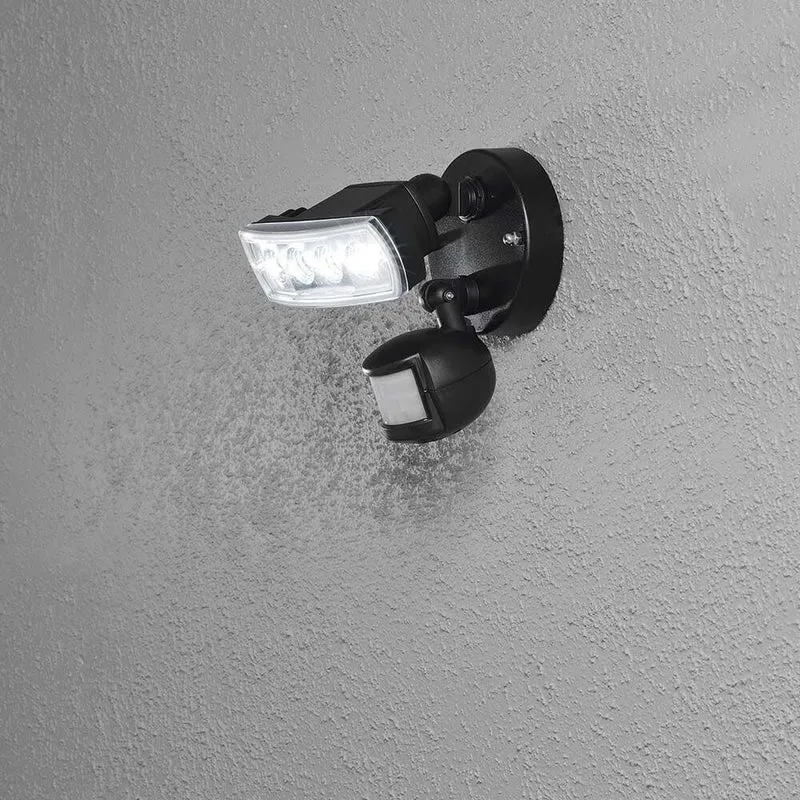 Prato LED Außenstrahler mit Bewegungsmelder Schwarz