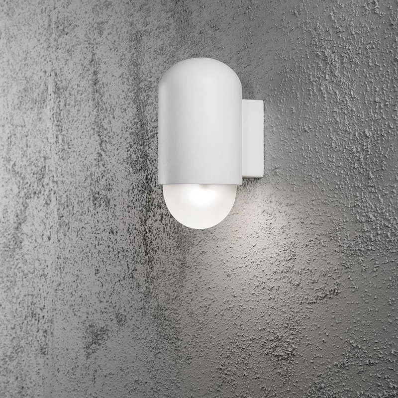 Sassari LED Außen-Wandleuchte 280lm , 3000K Weiß, opales Echtglas