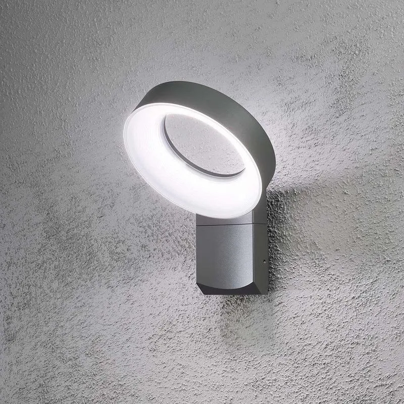 Asti LED Außen-Wandleuchte 1400lm , 5000K Anthrazit, opales Acrylglas