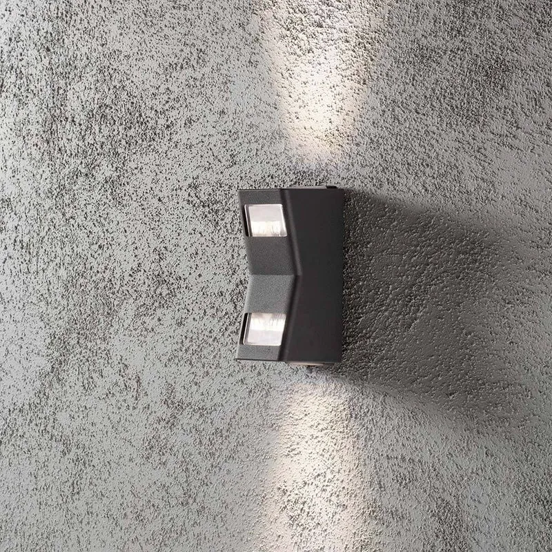 Potenza Außen-Wandlampe Up & Down Anthrazit IP54