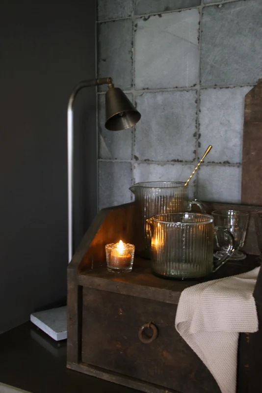 Tafellamp Aura Peeperkorn kelk Old Grey