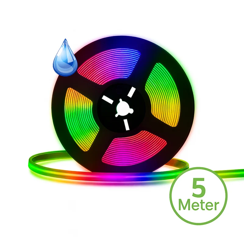 COB LED Strip | 24V | 16W p/m | 5 meter | 14mm | RGB | IP65 | Dimbaar