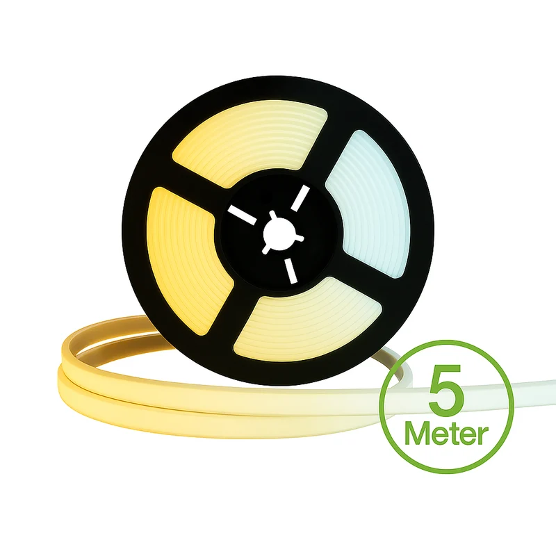 COB LED Strip | 24V | 12W p/m | 5 meter | 8mm | CCT | IP20 | Dimbaar