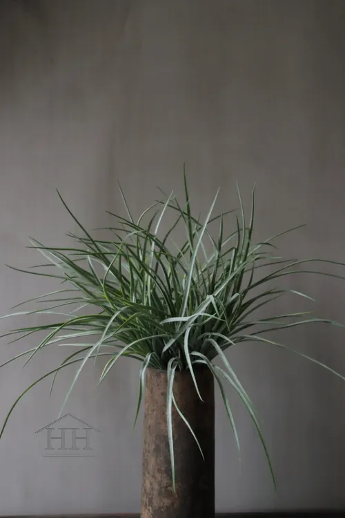 Grasboeket groen grijs 55cm