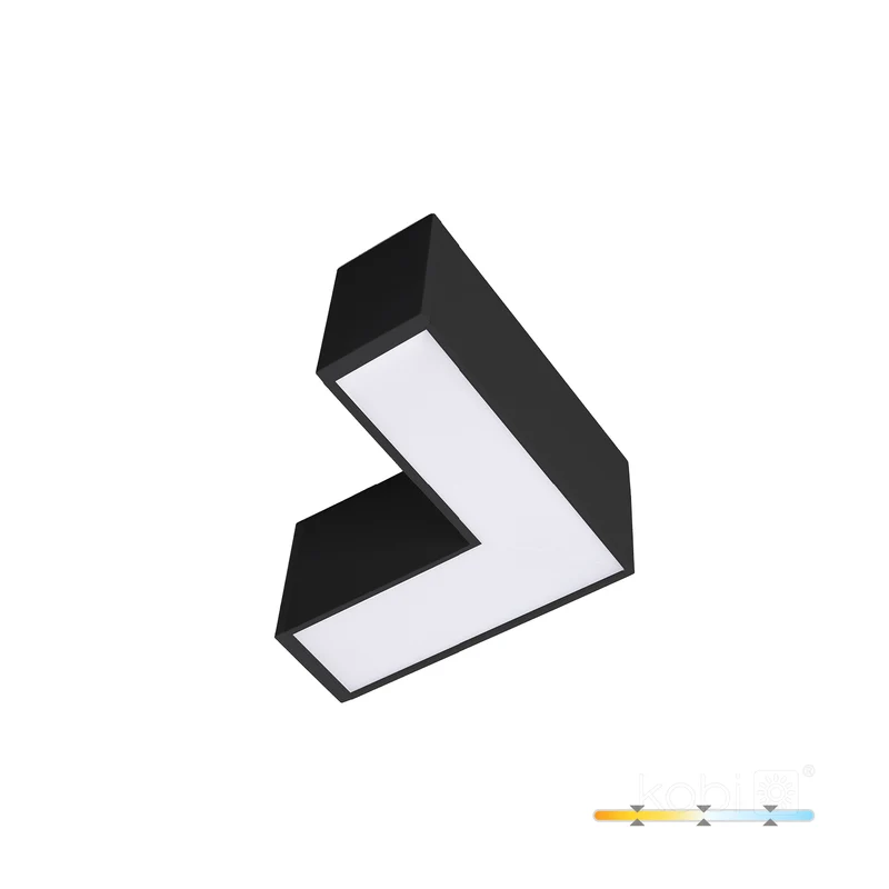 LED Connector | L-vorm | 15W | Zwart | voor KOLINE kantoorlamp